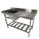 Ver imagem 1 de Pia de Aço Inox Industrial 110x60x90 Cm Cuba Esquerda Nortinox