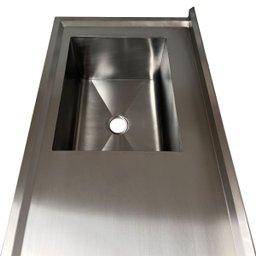 Pia de Aço Inox Industrial 110x60x90 Cm Cuba Esquerda Nortinox - 4