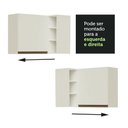 Ver imagem 5 de Armário Aéreo de Canto Madesa Reims 1 Porta e Adega Branco Cor:Branco