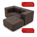 Ver imagem 6 de Sofá Modular Sync 2 Lugares 258cm Marrom Boucle Kappesberg