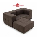 Ver imagem 2 de Sofá Modular Sync 2 Lugares 258cm Marrom Boucle Kappesberg