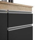 Ver imagem 4 de Cozinha Modulada 6 Módulos Composição 8 Castanho/Preto - Lumil Móveis