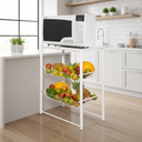 Ver imagem 1 de Fruteira em Branco Craquelado – Tampo em Aço:branco