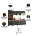 Ver imagem 5 de Cozinha Compacta 5 Peças com Balcão e Tampo Barcelona Poliman Móveis