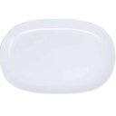Ver imagem 2 de 5 Bandejas para Servir Melamina Branca 34x22cm Buffet Travessa de Saladas Oval Restaurante