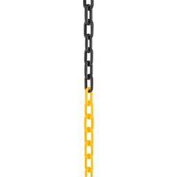 Corrente pvc elo 6x20x25mm amarela/preta com 10mts - Vonder - 2
