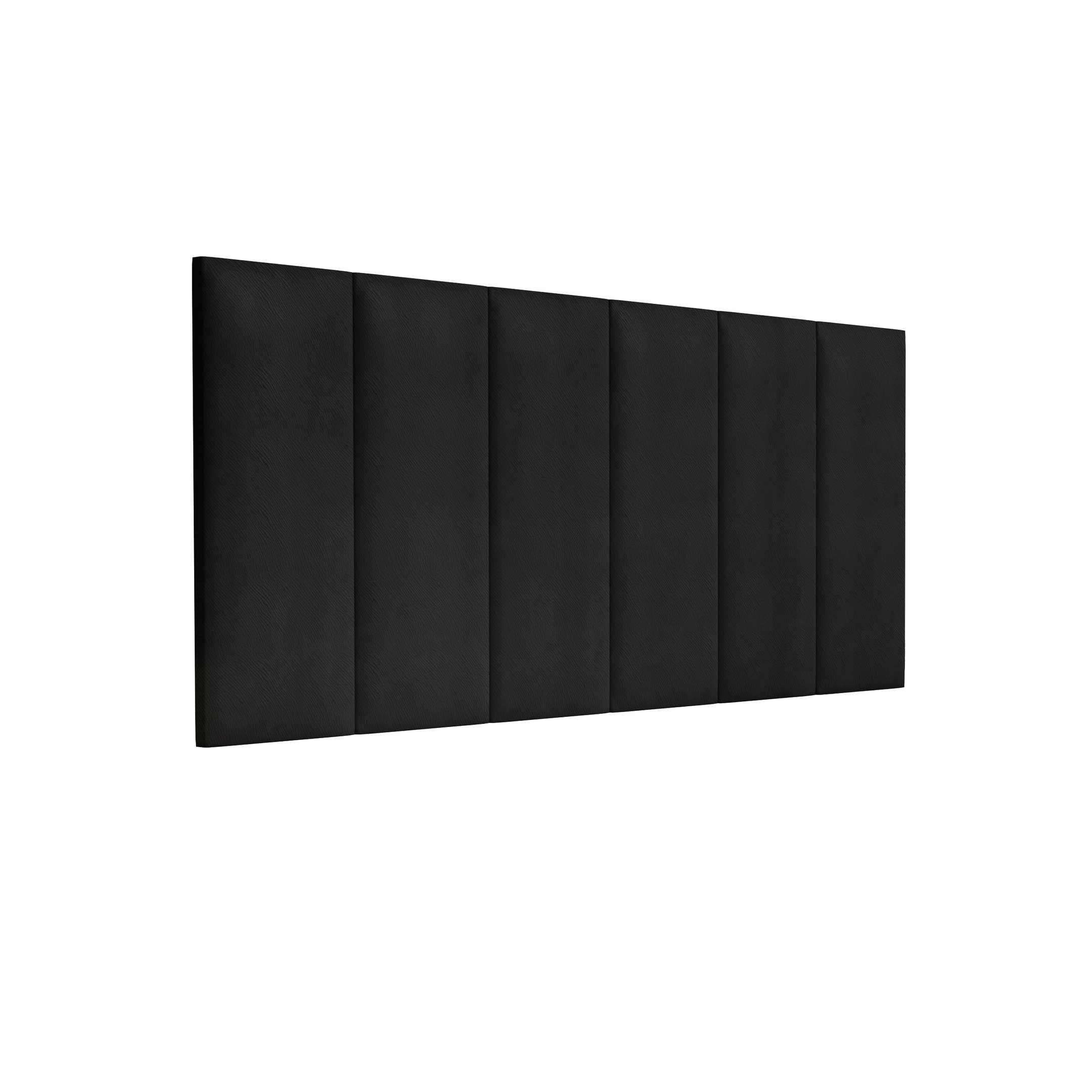 Conjunto Quarto 2 Mesas de Cabeceira Verona com Painel de Cabeceira de Cama Casal 1.40cm:preto - 4