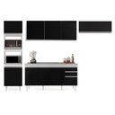 Ver imagem 6 de Armário de Cozinha Modulada 4 Peças CP12 com Pia Inox Branco/Preto - Lumil Lumil Móveis