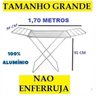 Varal de Chão Aluminio com Abas Grande Lavanderia Leve - 2