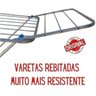 Varal de Chão Aluminio com Abas Grande Lavanderia Leve - 4