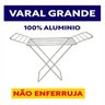 Varal de Chão Aluminio com Abas Grande Lavanderia Leve - 3