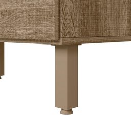 Balcão 1 Porta Kali Premium 40cm Carvalho com Tampo MDF 25mm - Nicioli - 4