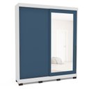 Ver imagem 3 de Guarda Roupa Casal 2 Portas Correr 180cm com Espelho Madrid Politorno Móveis