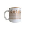 Caneca Xícara de Café Chá Leite Branca Dourado Golden Blend 240ml - 2