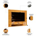 Ver imagem 5 de Painel Tv 50 Pol 136cm Bancada Suspensa Vetra D04 Cedro - Mpozenato
