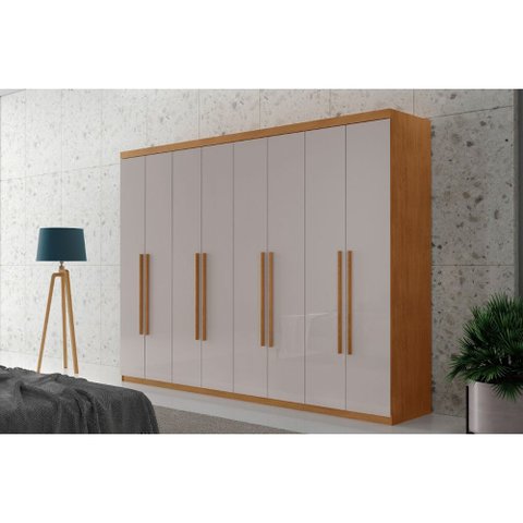 Guarda Roupa Casal Heros com 8 Portas e 4 Gavetas Moderna