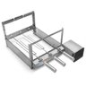 Grill Giratório Elétrico Inox para churrasqueira com 3 Espetos:Direito - 2