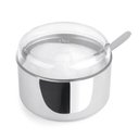 Ver imagem 1 de Açucareiro de Aço Inox 350g com Colher Tampa Porta Açucar Cozinha Casa Multiuso Temperos Chá Caf