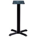 Ver imagem 2 de Mesa Ômega Ferro Preto 74 Cm (alt) Base em X Tampo Mdp Quadrado 80 Cm (larg) X 2,50 Cm (alt) Samba
