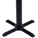 Ver imagem 4 de Mesa Ômega Ferro Preto 74 Cm (alt) Base em X Tampo Mdp Quadrado 80 Cm (larg) X 2,50 Cm (alt) Samba