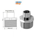 Ver imagem 1 de Adaptador Filtro 3/4 (m) x 1/4 (f) Cromado - 310132