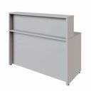 Ver imagem 5 de Balcão Atendimento Alto 150 Cm Escritório Recepção F5 Office Cor:cinza