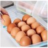Forma Guardar Ovo para Geladeira Porta 15 Ovos com Tampa - 4