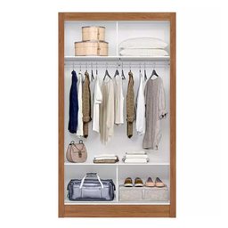 Guarda-Roupa Solteiro 2 Portas Correr Em MDP Las Vegas Móveis Gazin - 3