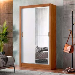 Guarda-Roupa Solteiro 2 Portas Correr Em MDP Las Vegas Móveis Gazin - 1