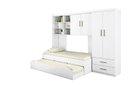 Ver imagem 6 de Jogo de Quarto Chiara 4 Peças - Roupeiro 2 Portas, Módulo Aéreo e Cama com Auxiliar - Phoenix