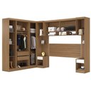 Ver imagem 2 de Roupeiro Modulado Casal Módena Composição 01 Amêndola Branco