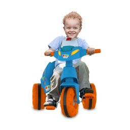 Triciclo Bandeirante Passeio e Pedal Velobaby G2 Motoca Azul - 2