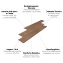 Ver imagem 5 de Piso Vinílico em Régua 2mm 17,78cmX1,21m Sofisticato  