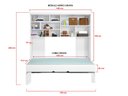 Ver imagem 6 de Quarto Chiara Roupeiro, Modulo Aéreo e Cama - Phoenix Baby