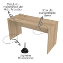 Ver imagem 4 de Escrivaninha Mesa Escritório 90cmx47cm 15mm