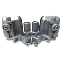 Ver imagem 1 de Kit 03 para Montagem de Janela de Correr 4 Folhas Cinza