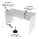 Ver imagem 4 de Escrivaninha Mesa Escritório 90cmx47cm 15mm