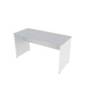 Ver imagem 2 de Escrivaninha Mesa Escritório 100% MDF 90CMX47CM 90cm Branca e Cinza Cristal
