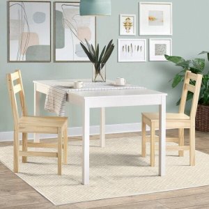 Mesa de Madeira Maciça com 2 Cadeiras Mandacaru Cabecasa MadeiraMadeira