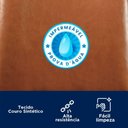 Ver imagem 3 de Kit 02 Cadeiras de Jantar Lavínia Madeira Courino Caramelo Abmaza