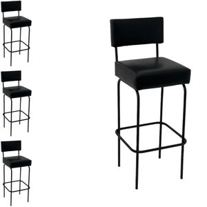 Kit 4 Banquetas para Cozinha Bar Balcão Churrasqueira Bistrô