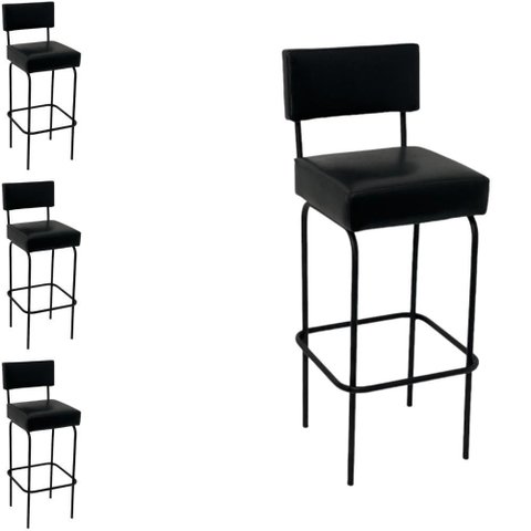 Kit 4 Banquetas para Cozinha Bar Balcão Churrasqueira Bistrô