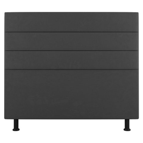 Cabeceira Cama Box Casal Malik 140cm Suede Cinza Escuro - Abmaza