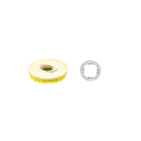 Escova NYLON 270 mm COM Flange Para Enceradeiras CERTEC, Mebal e Lemarte Entre Outras NYLON 270 MM C