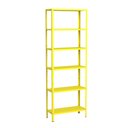 Ver imagem 1 de Estante Aço 6 Prateleiras Livros Cozinha Quarto Eaf013 Amarelo