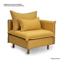 Ver imagem 4 de Capas Sofá Sôma Braço Lateral CabeCasa MadeiraOriginals Amarelo/Mostarda