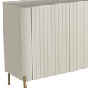 Ver imagem 6 de Aparador Buffet Sala de Jantar 4 Portas Brise Pés Industrial Dourado Naim I03 Luna - Lyam Decor