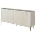 Ver imagem 5 de Aparador Buffet Sala de Jantar 4 Portas Brise Pés Industrial Dourado Naim I03 Luna - Lyam Decor