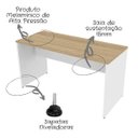 Ver imagem 4 de Escrivaninha Mesa Escritório 90cmx47cm 15mm