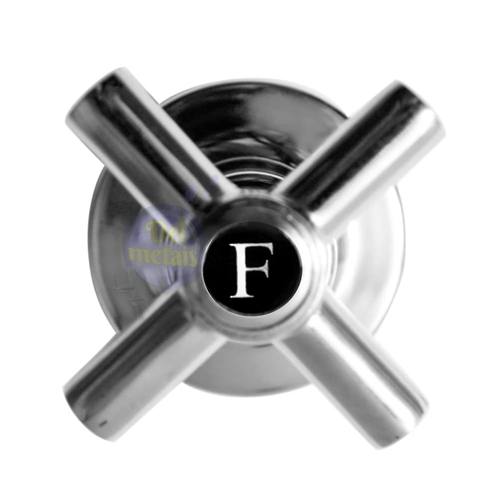 Acabamento Registro Banheiro C-64 Cr Padrão Deca Cor Cromado Del Metais Multiuso - 1